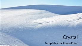  Presentation with alps - Slides enhanced with drifting - snowdrifts in swiss alps background and a light blue colored foreground