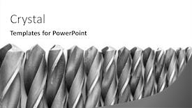  Presentation with bits - PPT layouts having drill-bits-isolated-on-white background and a white colored foreground