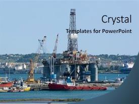 Water Drilling Rig Mooring In PPT template 48 | CrystalGraphics