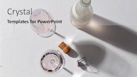  Presentation with alcohol white - Theme enhanced with drink-alcohol-and-glassware-concept background and a light gray colored foreground