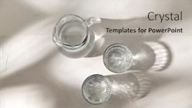  Presentation with water jug - Audience pleasing slide deck consisting of drink-and-glassware-concept-two backdrop and a light gray colored foreground