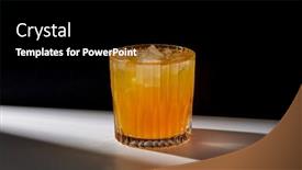  Presentation with detox - Beautiful slides featuring drink-detox-and-vitaminic-concept backdrop and a black colored foreground