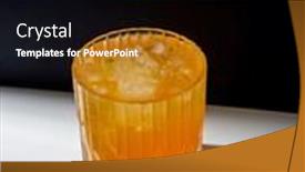  Presentation with detox - Colorful theme enhanced with drink-detox-and-vitaminic-concept backdrop and a black colored foreground