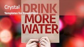  Presentation with mass - Presentation theme featuring mass effect - drink more water card background and a coral colored foreground