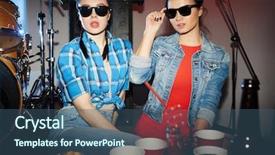  Presentation with girls night - Cool new theme with drinking alcohol at late night backdrop and a  colored foreground