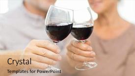  Presentation with family and home love concept - Cool new PPT theme with drinking alochol - family holidays drinks age backdrop and a coral colored foreground