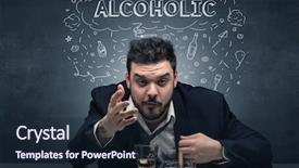  Presentation with drug - Amazing presentation having drinking drug hangover alcoholic drugs backdrop and a wine colored foreground