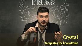  Presentation with drug - Slides consisting of drinking drug hangover alcohol background and a tawny brown colored foreground