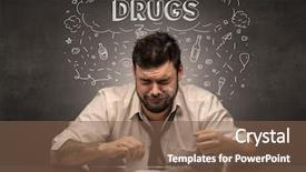  Presentation with drug - Theme consisting of drinking drug hangover alcoholic drugs background and a tawny brown colored foreground
