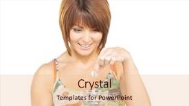  Presentation with water glass - Slide deck enhanced with drinking drugs - picture of woman with pill background and a lemonade colored foreground