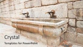  Presentation with royal - Slide deck with san lorenzo de el escorial background and a soft green colored foreground