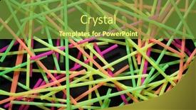  Presentation with plastic straws - PPT theme enhanced with drinking-plastic-straws background and a tawny brown colored foreground