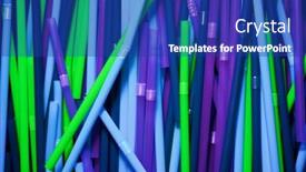  Presentation with plastic straws - Theme having drinking-plastic-straws background and a royal blue colored foreground