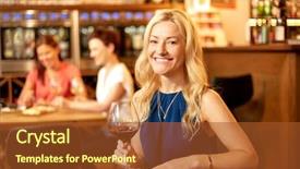  Presentation with drinking alcohol - Presentation with drinking red wine at restaurant background and a red colored foreground