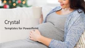  Presentation with christmas holidays - Cool new theme with drinking tea over christmas backdrop and a  colored foreground