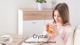  Presentation with tea - Amazing theme having drinking tea with medcine backdrop and a lemonade colored foreground