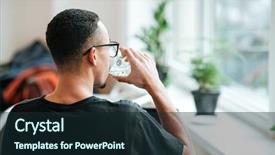  Presentation with out of africa sumatra - Amazing slide deck having drinking water out of glass backdrop and a wine colored foreground