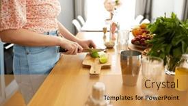  Presentation with lime - Presentation theme featuring drinks-and-people-concept-close background and a yellow colored foreground