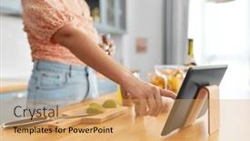  Presentation with cocktail - Presentation theme having drinks-and-people-concept-close background and a yellow colored foreground