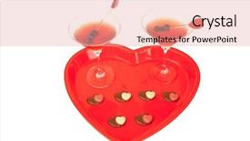  Presentation with heart shaped book page - Slide deck featuring drinks and some heart shape background and a lemonade colored foreground