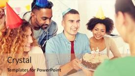  Presentation with alcoholic - Audience pleasing PPT layouts consisting of drinks celebrating colleague 21st birthday backdrop and a coral colored foreground