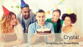  Presentation with alcoholic - PPT layouts featuring drinks celebrating colleague 21st birthday background and a lemonade colored foreground