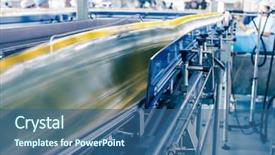  Presentation with china - Slide set consisting of drinks production plant in china background and a ocean colored foreground