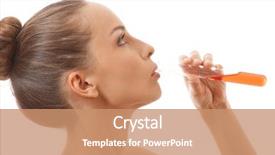  Presentation with blood test - Colorful PPT theme enhanced with drinks red liquid or blood backdrop and a coral colored foreground