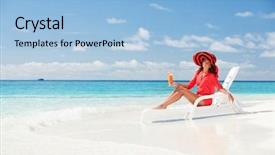  Presentation with cocktail - Beautiful slides featuring drinks seva - fashion woman drinking cocktail backdrop and a light blue colored foreground