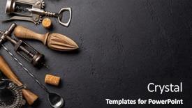  Presentation with utensils - Presentation enhanced with drinks-utensils-on-kitchen-table background and a  colored foreground