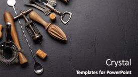  Presentation with utensils - Presentation with drinks-utensils-on-kitchen-table background and a dark gray colored foreground
