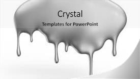  Presentation with dripping paint - Colorful presentation enhanced with drip - gray paint dripping isolated backdrop and a light gray colored foreground