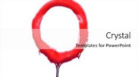  Presentation with fonts - Beautiful theme featuring dripping blood fonts the letter backdrop and a white colored foreground