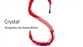  Presentation with dripping blood - PPT layouts with dripping blood fonts the letter background and a white colored foreground
