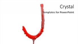  Presentation with dripping blood - Theme having dripping blood fonts the letter background and a white colored foreground