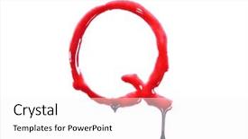  Presentation with dripping blood - Slide deck featuring dripping blood fonts the letter background and a white colored foreground