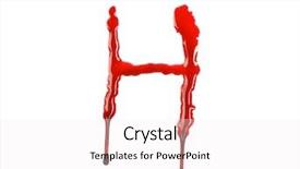  Presentation with dripping blood - Cool new theme with dripping blood fonts the letter backdrop and a sky blue colored foreground