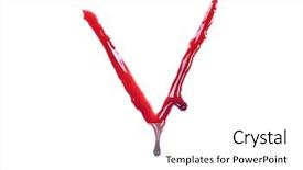  Presentation with dripping blood - PPT layouts having dripping blood fonts the letter background and a white colored foreground