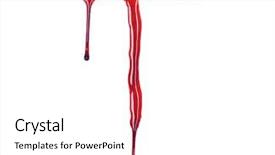  Presentation with fonts - Cool new PPT layouts with dripping blood fonts the letter backdrop and a white colored foreground