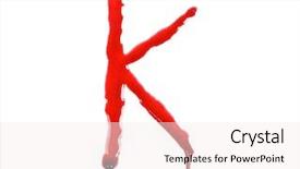  Presentation with dripping blood - Slide deck enhanced with dripping blood fonts the letter background and a sky blue colored foreground