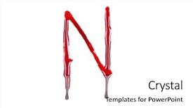  Presentation with dripping blood - Amazing PPT theme having dripping blood fonts the letter backdrop and a white colored foreground