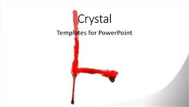  Presentation with dripping blood - PPT theme with dripping blood fonts the letter background and a white colored foreground