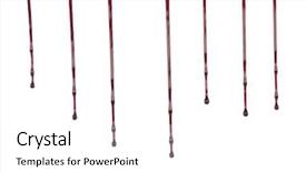  Presentation with dripping blood - Amazing PPT layouts having dripping blood isolated on white backdrop and a  colored foreground