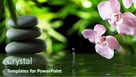  Presentation with lava - Audience pleasing slide deck consisting of dripping-drops-of-water backdrop and a tawny brown colored foreground