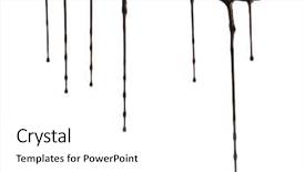  Presentation with emergency medical intravenous iv drip - PPT layouts with dripping paint - chocolate syrup drip pattern isolated background and a white colored foreground