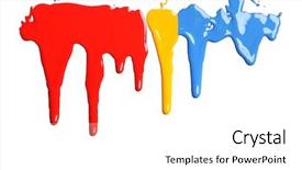  Presentation with dripping paint - PPT layouts featuring holding her head in shame background and a gray colored foreground.