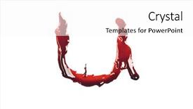  Presentation with fonts - Beautiful PPT layouts featuring dripping slashed blood fonts backdrop and a white colored foreground