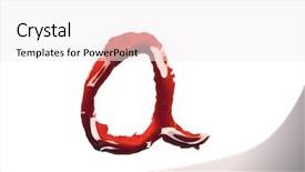  Presentation with dripping blood - Slide deck with dripping slashed blood fonts background and a white colored foreground