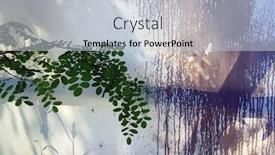  Presentation with purple paint - Presentation theme consisting of drips-of-purple-paint background and a light gray colored foreground