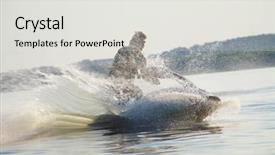  Presentation with jet - Theme featuring drive on the jet ski background and a white colored foreground